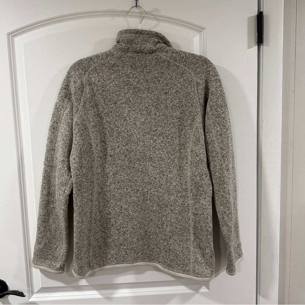 Patagonia Synchilla Fleece 1/4 Zip Pullover Beige Oatmeal Women’s Size L - Picture 5 of 12